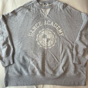 Aerie Gray Woman’s oversized Sweatshirt. Size XL EUC C 55